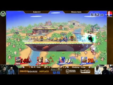 Avalon U-II - LLL.Mr. R + Izaw Vs. iStudying + Gregs - Winners Semis - Smash 4 Doubles