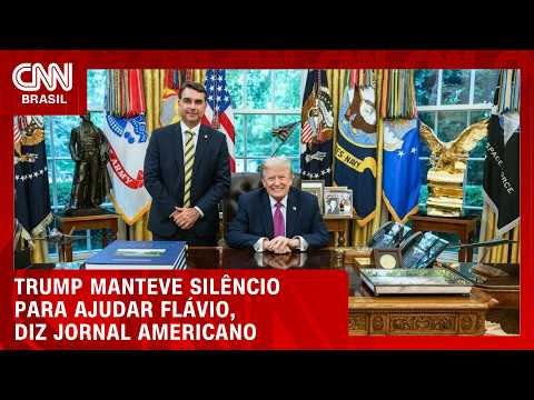Trump manteve silêncio sobre Brasil para ajudar Flávio, diz Washington Post | LIVE CNN