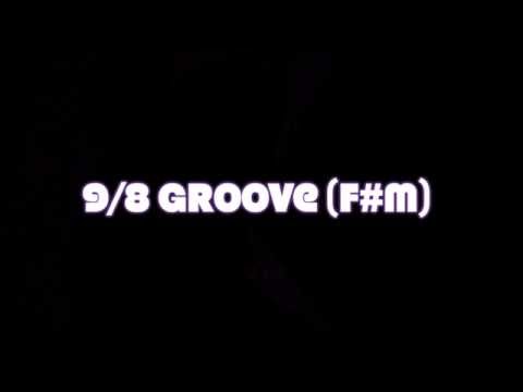 9/8 Alien Synth Rock Groove Backing Track (F#m)