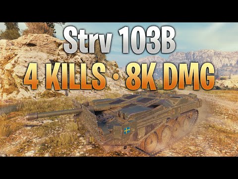 Strv 103B - Great Comeback (4 Kills - 8k Dmg)