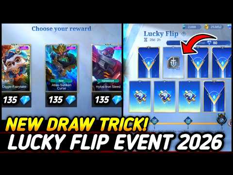 NEW TRICK !! HOW TO GET EPIC LIMITED SKIN FOR 135 💎 | DRAW LUCKY FLIP 2026! - MLBB