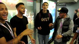 Full version! MiC LOWRY almost get kicked out of London Euston for singing for free!
