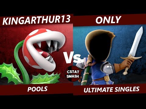 NO CAPS 9/6/19 - kingarthur13 (Piranha Plant, Samus) vs Only (SANS BABYYYY) Smash Ultimate Pools