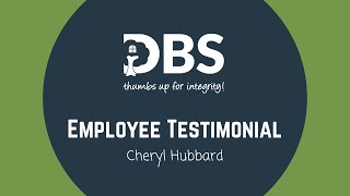 Watch video: Meet the DBS Team: Cheryl Hubbard!