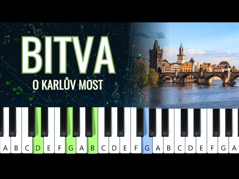 Michal Prokop - Bitva o Karlův most (piano tutorial | noty | MIDI | české písničky)