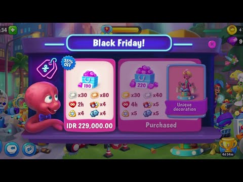 @Fishdom Buy 190 Diamonds 💎 on Black Friday. Atlantis Cup Stage 50.