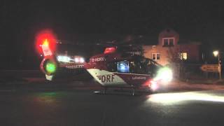 preview picture of video 'Nachtstart des Christoph 46 beim Unfall auf der B 283 nahe Albernau 15.10.2012'