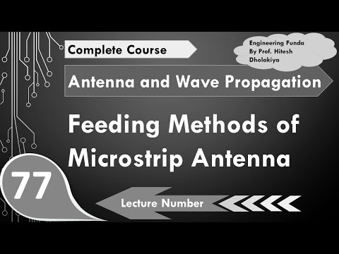 Feeding Methods of Microstrip Antenna in Antenna and Wave Propagation by Engineering Funda