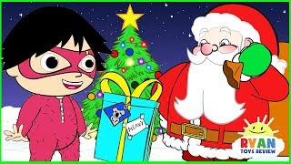 Ryan Helps Santa delivering presents | Christmas Cartoon Animation for Children