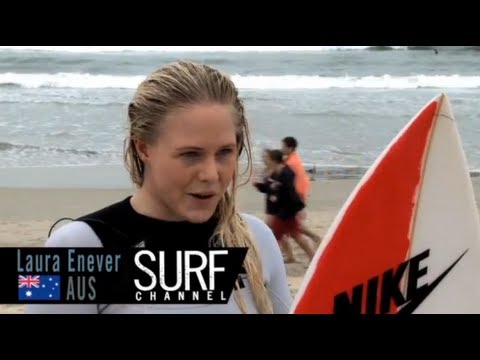 Heat Highlights - US Open of Surfing 2012: Training Day with Granger Larsen, Laura Enever