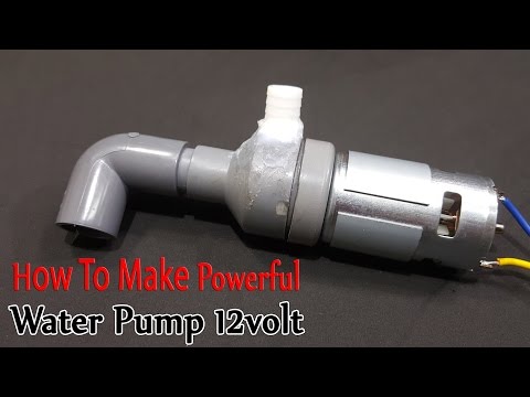 How to make Powerful Water Pump 12volt With 775 Motor