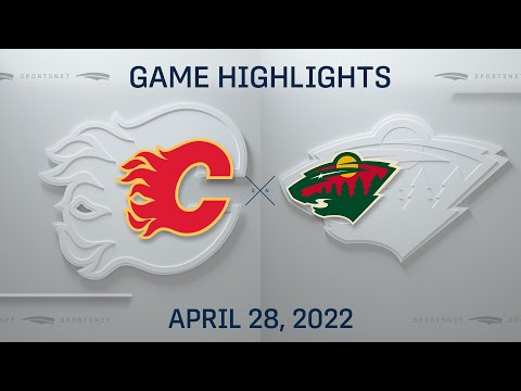 NHL Highlights ' Flames vs. Wild - Apr. 28, 2022
