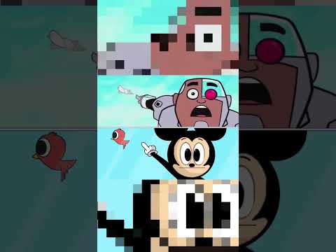 A Birdie! Let’s catch it!!! @TeenTitansGoChannels  reanimation ! #animation #mickeymouse #teentitansgo