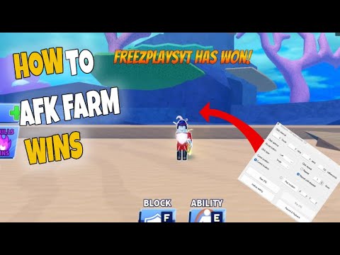 How To AFK Farm Wins/Kills In Eoblox Blade Ball (Auto Clicker)