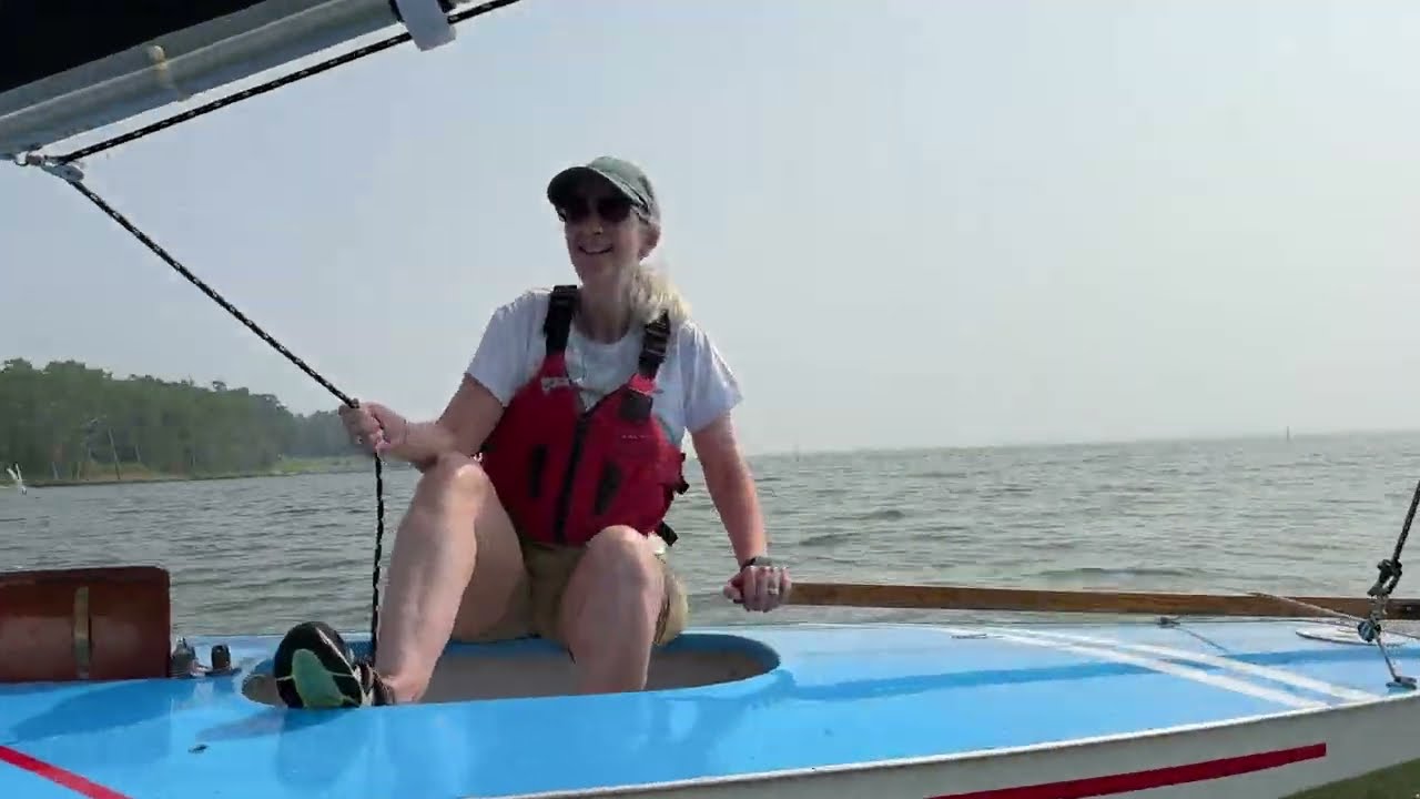 Lo skipper e l'Alcort Sunfish WAVE del 1965 a zonzo