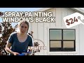 I Spray Painted My Exterior Windows Black for $24