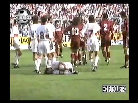 Serie A 1994/1995. 4^ giornata. Reggiana - Roma 1-4