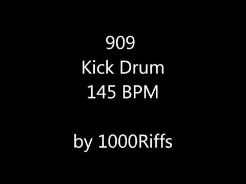 909 Kick Bass Drum 145 BPM - Beats Per Minute