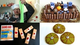 TOP 10 HALLOWEEN DIY RECIPE IDEAS - DRINKABLE BLOOD, WITCHES BREW CAKE, GUMMY GRAVEYARD AND MORE