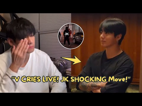 Taehyung se desmancha em lágrimas AO VIVO! Movimento chocante de Jungkook surpreende os ARMYs!