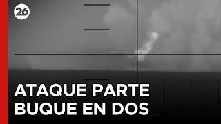 🚨 DEEP IMPACT | Iran's flagship ship is split in two after the attack