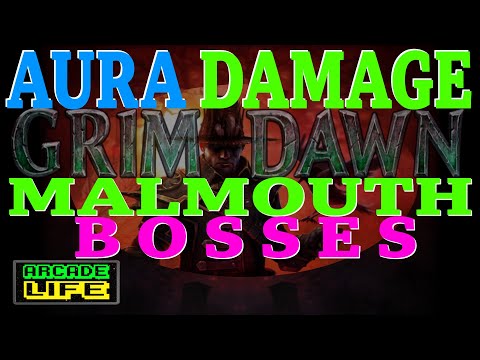 Grim Dawn | Aura Damage Infiltrator | Malmouth Bosses build test | April 2023