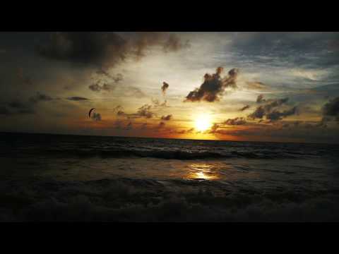 Kiteboarder at Dusk - Nai Yang Beach, Phuket, 20 June 2017