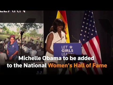 米歇爾-奧巴馬將入選美國國家婦女名人堂。 (Michelle Obama to be inducted into U.S. National Women's Hall of Fame)