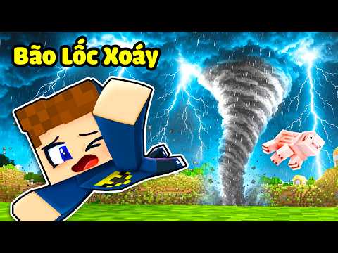 JayGray Sống Sót Khỏi 7 Thảm Họa Thiên Nhiên Trong Minecraft😨🌊Thử Thách Triệu Hồi Bão Lốc Xoáy