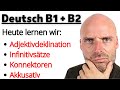 Live Deutsch Lernen B1 B2 Adjektivdeklination Infinitivsätze Konnektoren