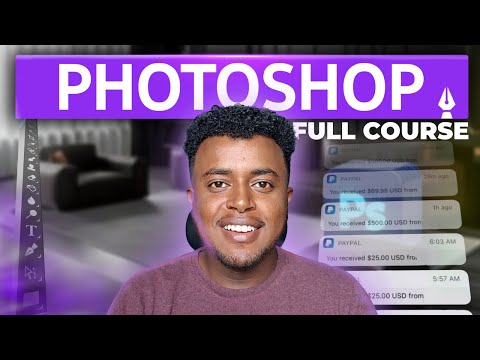 Adobe Photoshop Full Course in Amharic | Graphic Design Full Course Amharic Module 4 | Etubers