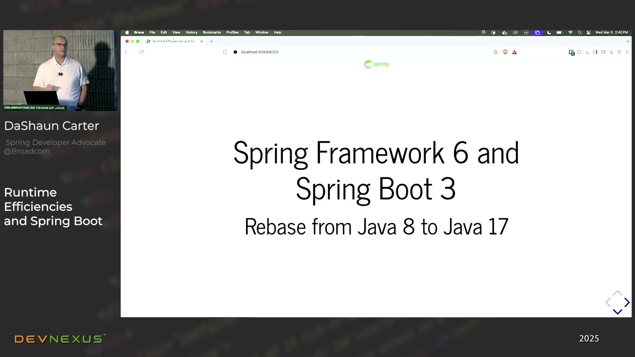 Devnexus 2025 - Runtime Efficiencies and Spring Boot - DaShaun Carter