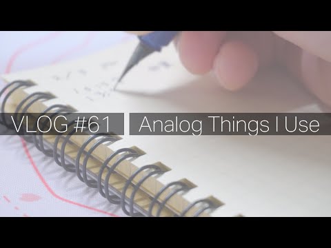 【VLOG #61】最近使っているアナログなもの