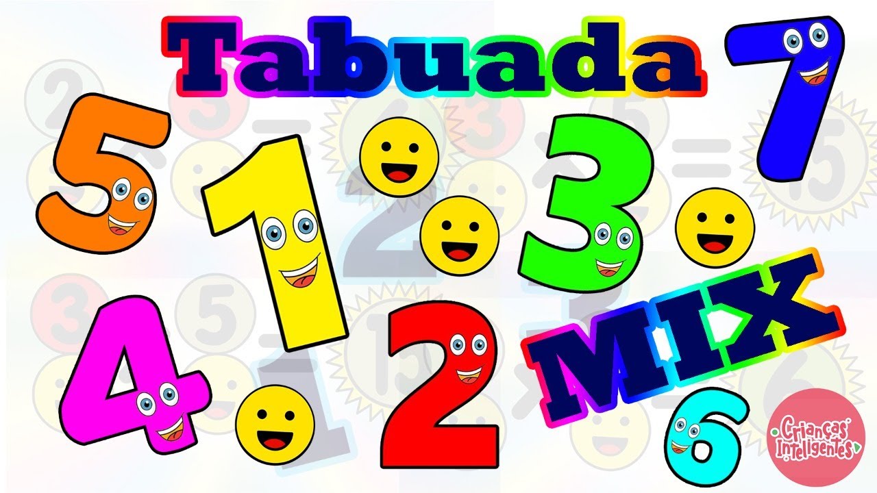 MIX TABUADA DE 1 A 10 - CRIANÇAS INTELIGENTES - TABUADA COMPLETA www.criancasinteligentes.com.br