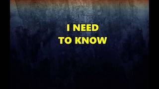 Tom Petty and The Heartbreakers - I Need To Know - Lyrics