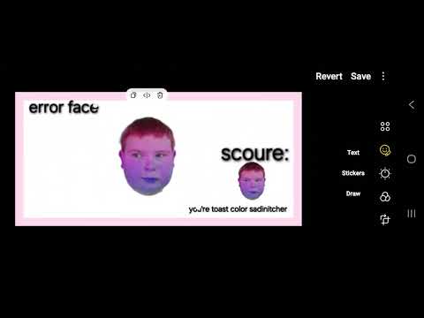 Something went wrong island error face toast color sadinitcher @BombotMSM 