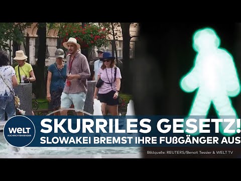 SLOWAKEI: Neues Verkehrsgesetz bremst Fußgänger! Tempolimit von sechs km/h auf Gehwegen beschlossen