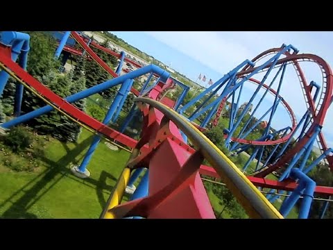 Superman Ultimate Flight front seat on-ride HD POV Six Flags Great America