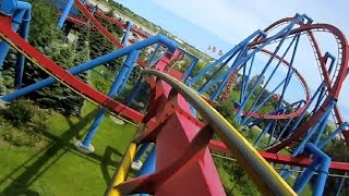 Superman Ultimate Flight front seat on-ride HD POV Six Flags Great America gameplay video by klooney, 2:24 duration