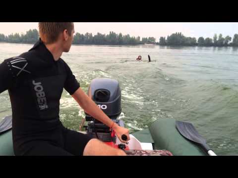Yamaha 40 Водные лыжи , учимся