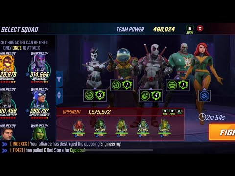 (Alliance War) - Gamma 1.5m Counter with a sac team