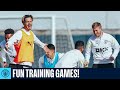 FUN TRAINING GAMES! | Man City Training