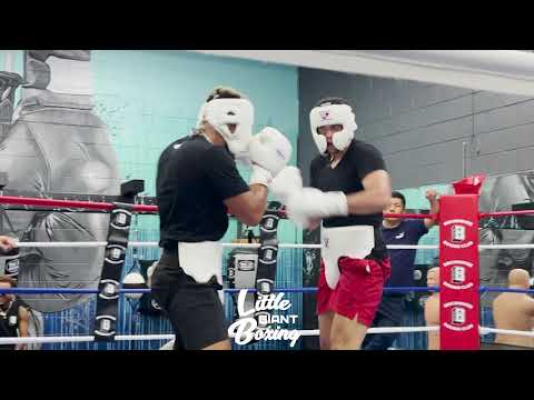 DAVID BENAVIDEZ SPARRING RAUL SALOMON, LOOKING SHARP SPARRING 12 ROUNDS AGAINST 3 DIFFERENT GUYS