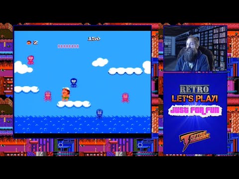 How to beat 8-2 in Hudson's Adventure Island (no weapon) with 1 life.