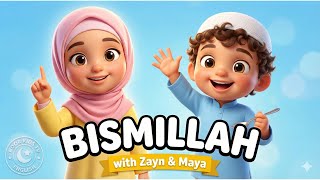 Download lagu Bismillah for Kids – Islamic Dua Song with Zayn & Maya | Muslim Toddler Learning mp3