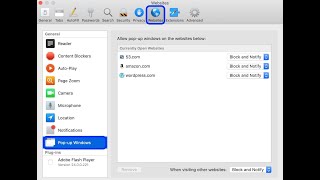 How to turn off Pop Up Blocker on Mac