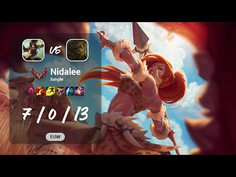 Nidalee Jungle vs Ivern - EUW GrandMaster Patch 13.11