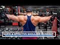 Quick and Effective Bodybuilding Shoulder Workout