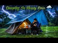Heavy Rain Camping In Extreme Rainy Weather ️ Flash Flood Disaster Rain Camping Vlog