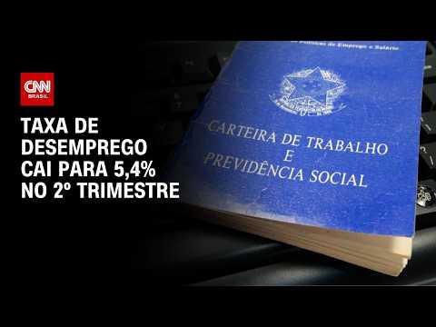 Taxa de desemprego cai para 5,4% no trimestre encerrado em junho, diz IBGE | BASTIDORES CNN